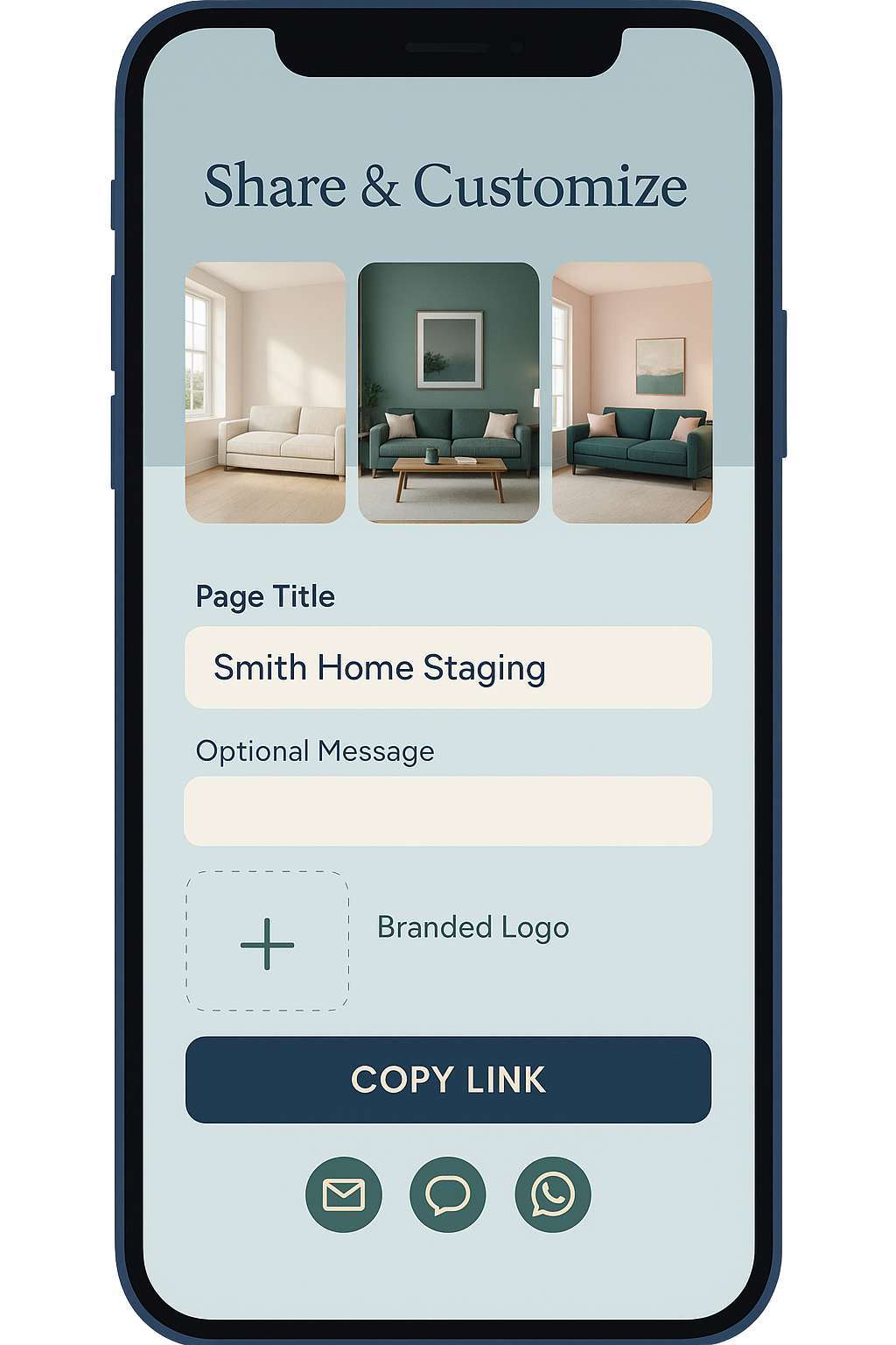 Step 3: Share custom property page
